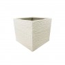 Vaso de Composto Mineral Branco Quadrado 36x40cm - 227