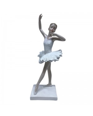 Estatueta em Poliresina Ballet 10x9,5x23,5cm